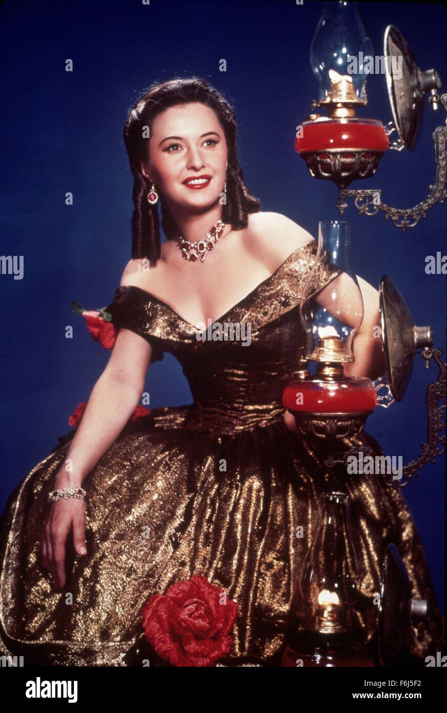 1946, Filmtitel: CALIFORNIA, Regie: JOHN FARROW, Studio: PARAMOUNT, Bild: JOHN FARROW, Glücksspiel, BARBARA STANWYCK. (Bild Kredit: SNAP) Stockfoto