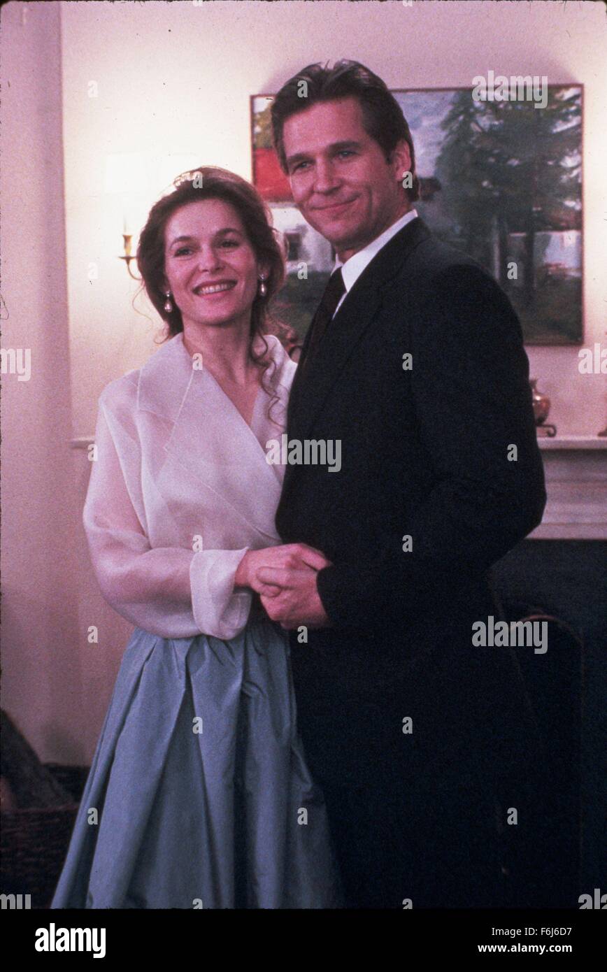 1989, Filmtitel: sehen SIE am Morgen, Regie: ALAN J PAKULA, Studio: LORIMAR, abgebildet: JEFF BRIDGES, ALICE KRIGE. (Bild Kredit: SNAP) Stockfoto
