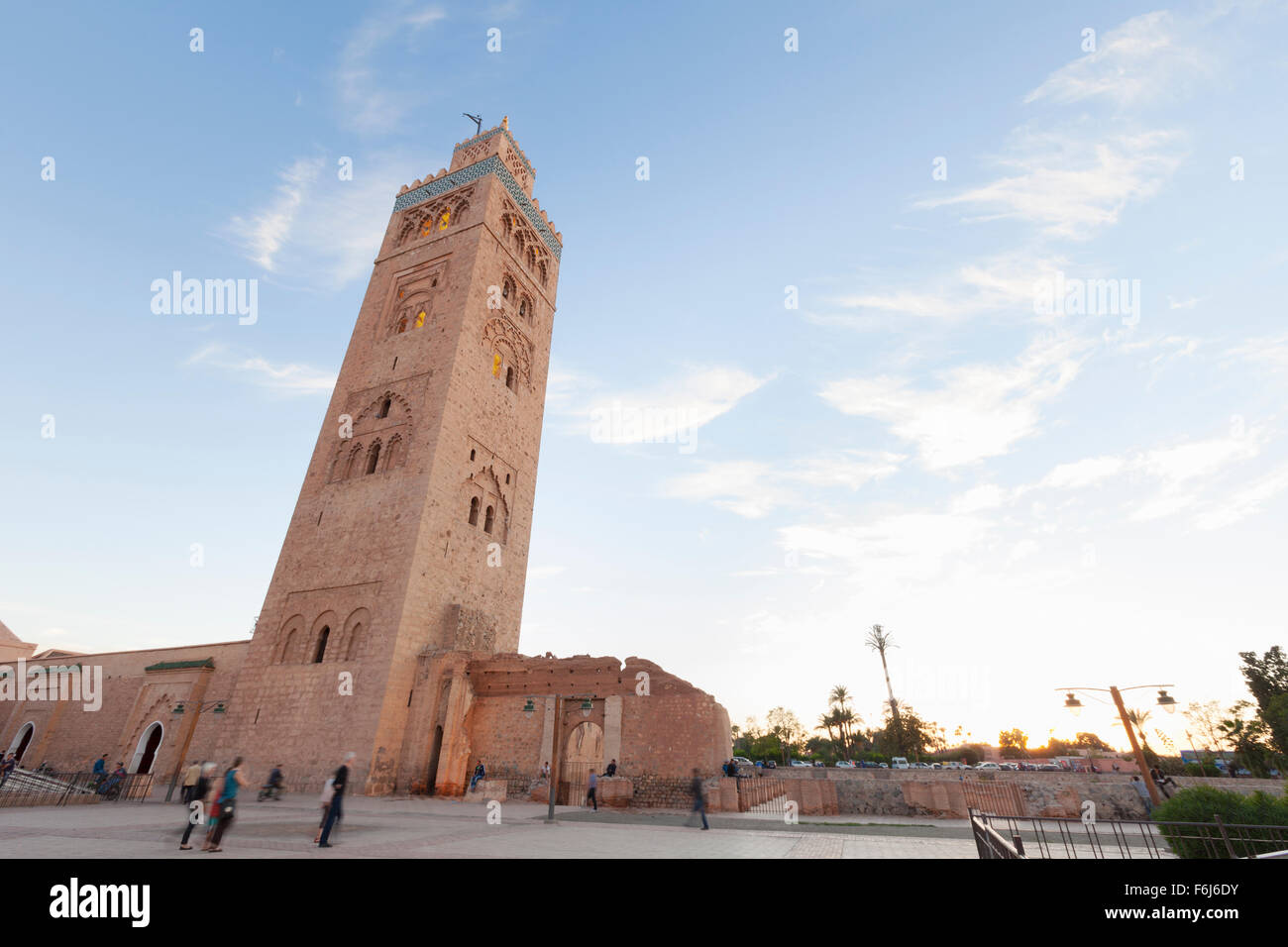 Koutoubia Moschee in Marrakesch, Marokko Stockfoto