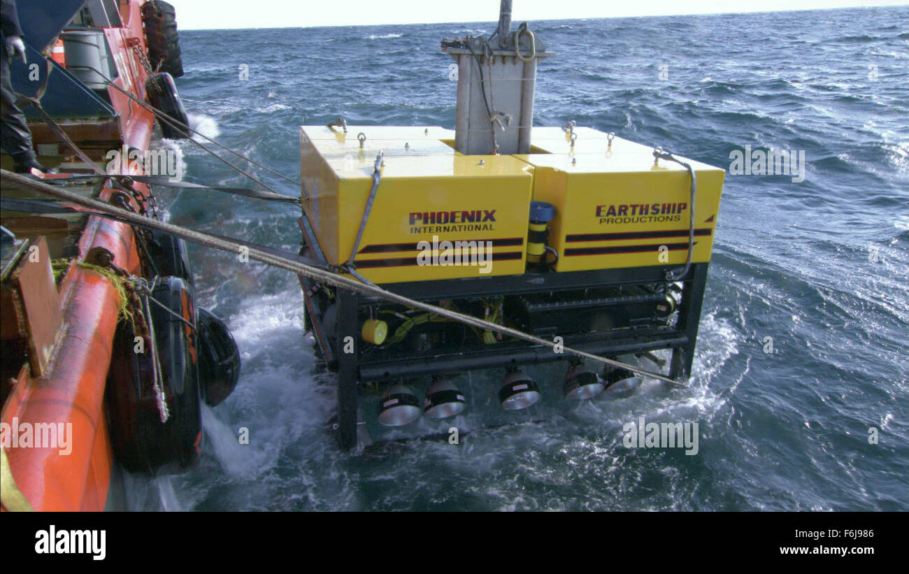 31. März 2003; Hollywood, Kalifornien, USA; Tauchausrüstung aus dem familiären Dokumentarfilm '' Ghosts of the Abyss'' unter der Regie von James Cameron. Stockfoto