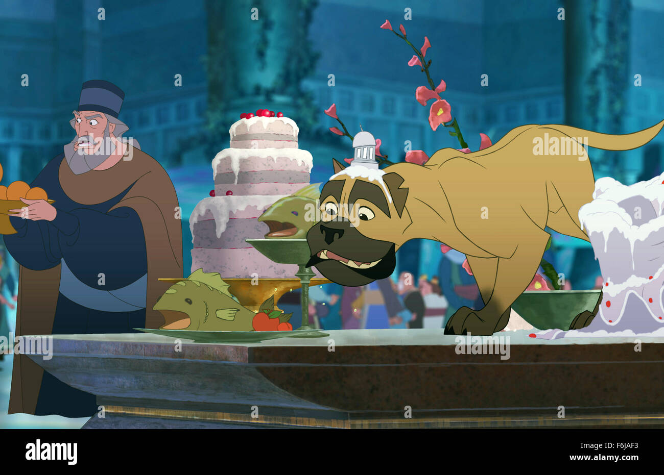 2. Juli 2003; Hollywood, Kalifornien, USA; Szene aus der Familie, animierte, Fantasy, Abenteuer '' Sinbad: Legende der sieben Meere "unter der Regie von Patrick Gilmore und Tim Johnson. Stockfoto