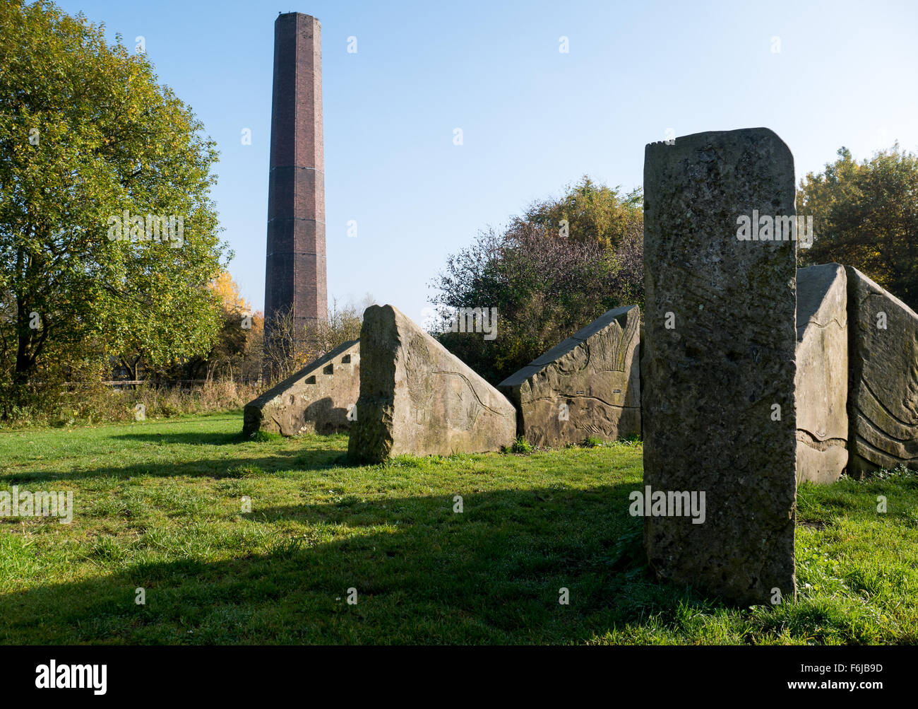Irwell Skulpturenweg, Grate Country Park, Bury, Lancashire Stockfoto