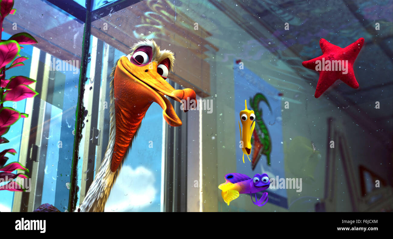30. Mai 2003; Richmond, Kalifornien, USA; Mit den Stimmen von ALBERT BROOKS als Marlin, ELLEN DeGENERES als Dory, ALEXANDER GOULD als Nemo und WILLEM DAFOE als Gill in "Findet Nemo." Stockfoto