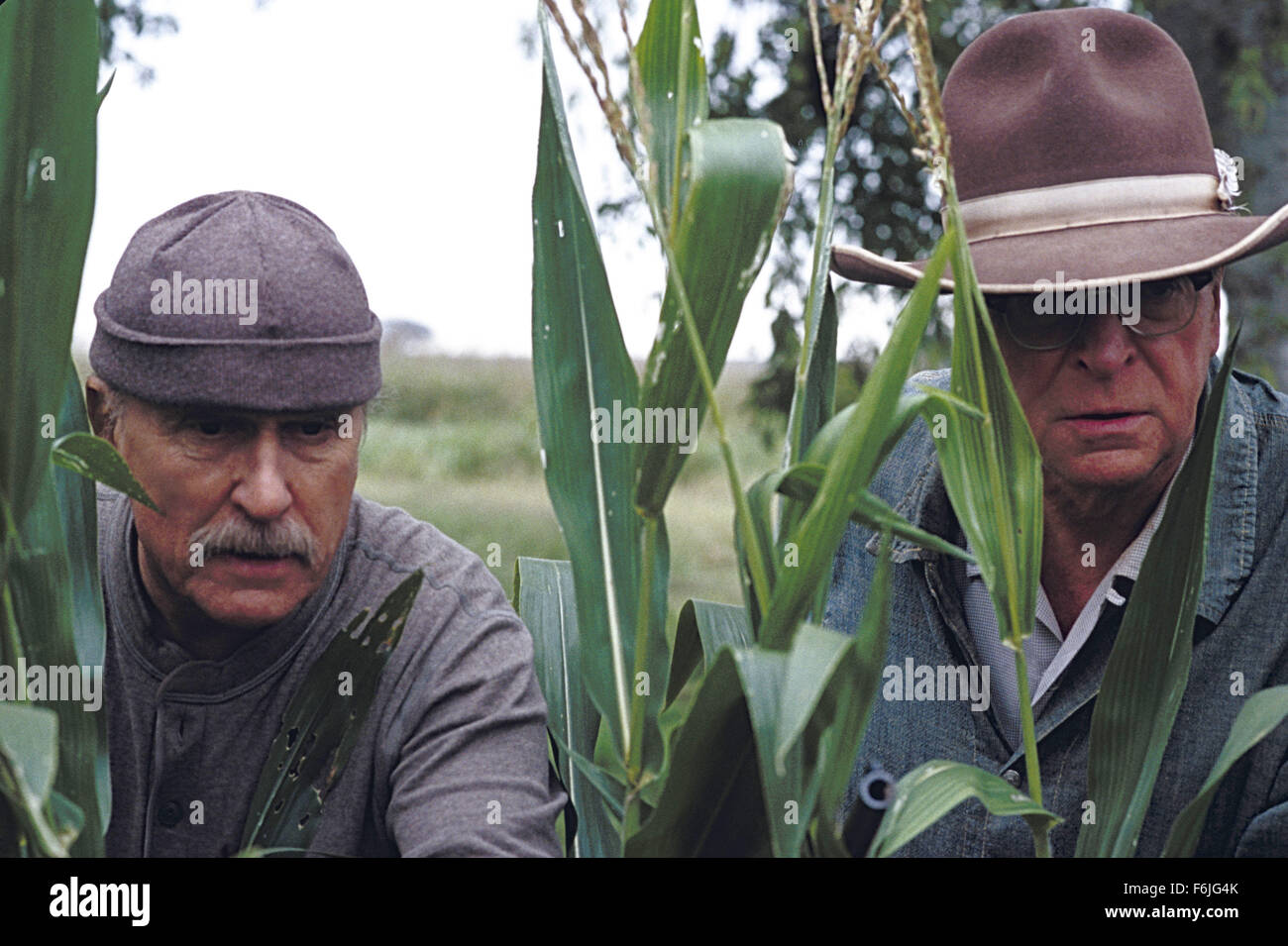 Schauspieler MICHAEL CAINE als Garth und ROBERT DUVALL als Knotenpunkt im Secondhand  Lions Stockfotografie - Alamy