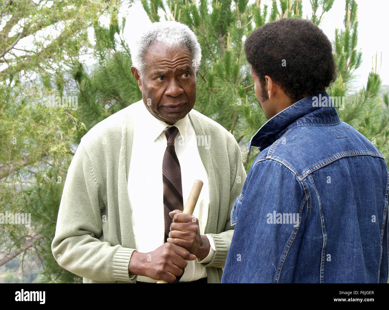 Datum der Freigabe: 20. Januar 2004. FILMTITEL: Baadasssss!. STUDIO: Showtime Networks. PLOT: Mario Van Peebles halbe Dokumentarfilm/halb Hommage an seinen Vater Melvin 1971 Film, Sweet Sweetback es Baadasssss Song... Im Bild: MARIO VAN PEEBLES als Melvin Van Peebles. Stockfoto