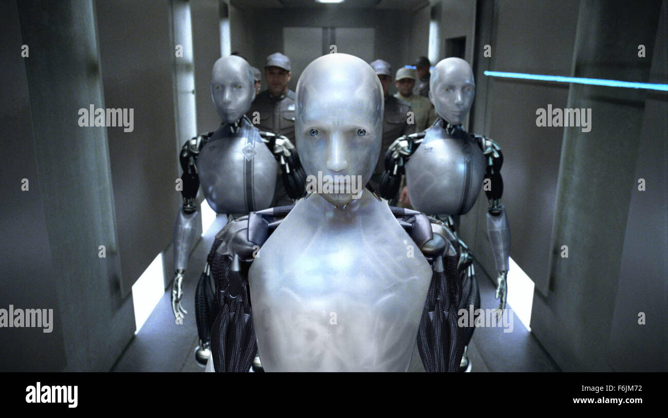 Datum der Freigabe: 16. Juli 2004. FILMTITEL: Ich Roboter. STUDIO: 20th Century Fox. PLOT: Im Jahr 2035, die ein Techno-phobische Cop ein Verbrechen untersucht, die möglicherweise von einem Roboter begangen wurden, was zu einer größeren Bedrohung für die Menschheit führt. IM BILD:. Stockfoto
