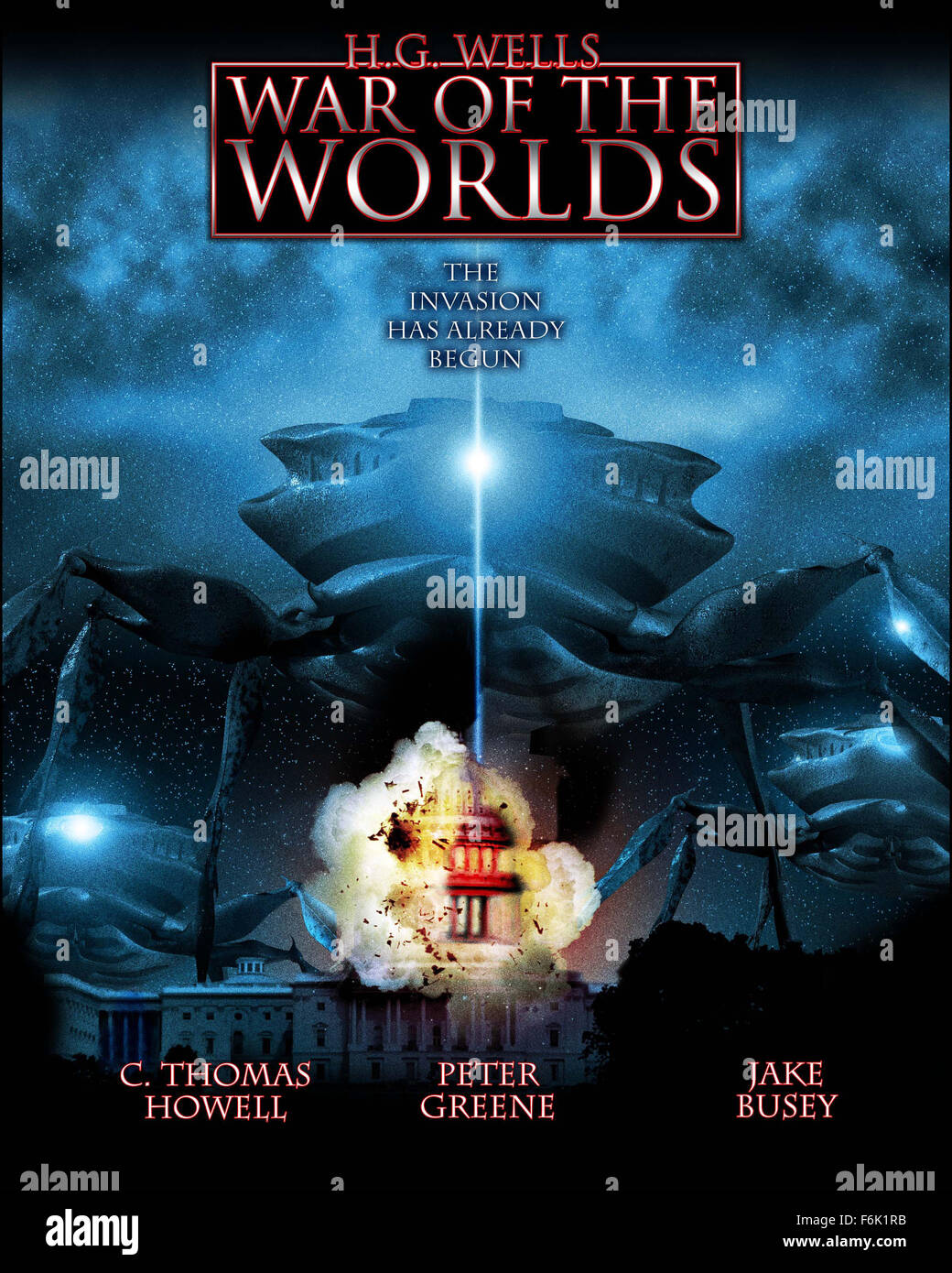 Erscheinungsdatum: 28. Juni 2005 (Video) Film-Titel: Krieg der Welten-STUDIO: The Asylum Direktor: David Michael Latt PLOT: In diesem modernen Nacherzählung von h.g. Wells Science-Fiction-Klassiker, ist Zivilisation gelegt, um ruinieren, wenn eine Rasse von super Aliens Erde dringt.   Bild: Filmplakat.   (Bild Kredit: c die Asyl/Unterhaltung-Bilder) Stockfoto