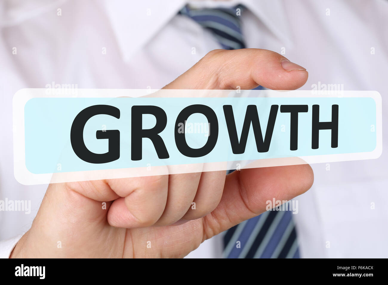 Unternehmer-Business-Konzept mit Wachstum wachsenden Erfolg erfolgreiche Strategie Entwicklungsmanager Stockfoto