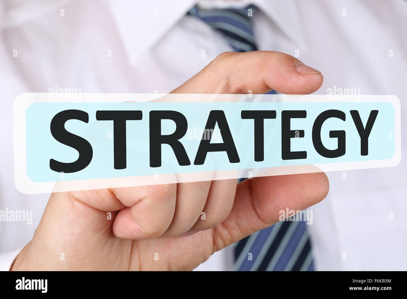 Unternehmer-Business-Konzept mit Strategie für Wachstum Erfolg Entwicklung Stockfoto