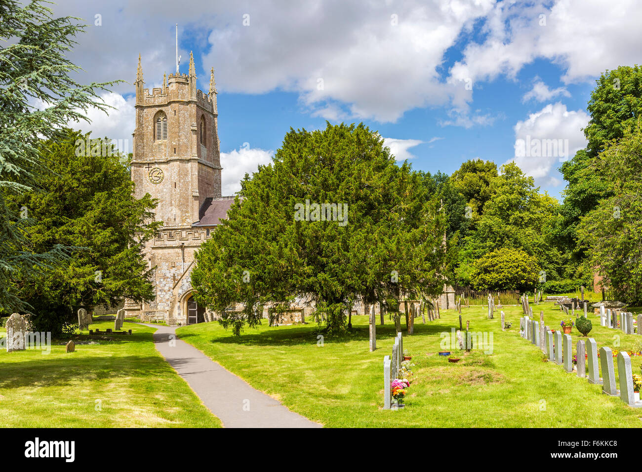 Kirche St. Jakob, Avebury, Wiltshire, England, Vereinigtes Königreich, Europa. Stockfoto