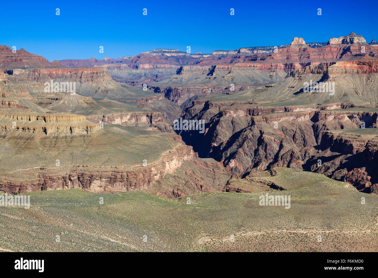 oberen Granit Schlucht gesehen von Hufeisen Mesa im Grand Canyon National Park, arizona Stockfoto