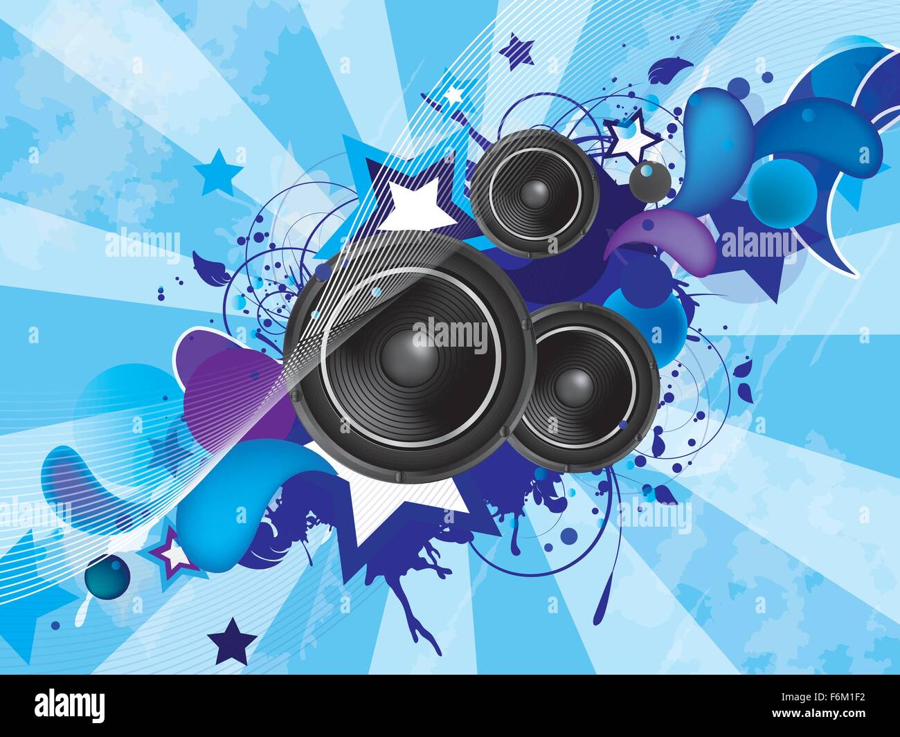Grunge Musikhintergrund. Abstraktes Vektor-illustration Stock Vektor