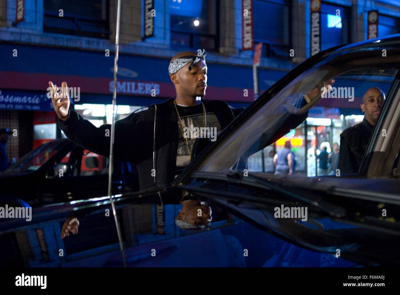 Datum der Freigabe: 16. Januar 2009. FILMTITEL: berüchtigt. STUDIO: Fox Searchlight Pictures. PLOT: Die Leben und Tod Geschichte von Notorious b.i.g. (alias Christopher Wallace), wer kam direkt aus Brooklyn, die Welt der Rap-Musik im Sturm zu erobern. Im Bild: ANTHONY MACKIE als Tupac Shakur Stockfoto