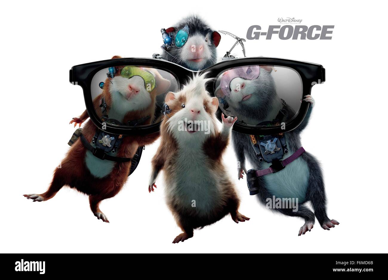 Datum der Freigabe: 24. Juli 2009. FILMTITEL: G-Force. STUDIO: Walt Disney Pictures. PLOT: Die Geschichte handelt von einem Team von ausgebildeten Geheimagenten Meerschweinchen, die auf einer Mission für die US-Regierung nimmt. Eine speziell ausgebildete Mannschaft von Meerschweinchen ist geschickt, um einen diabolischen Milliardär stoppen, die Pläne zur Übernahme der Welt mit Haushaltsgeräten. IM BILD:. Stockfoto