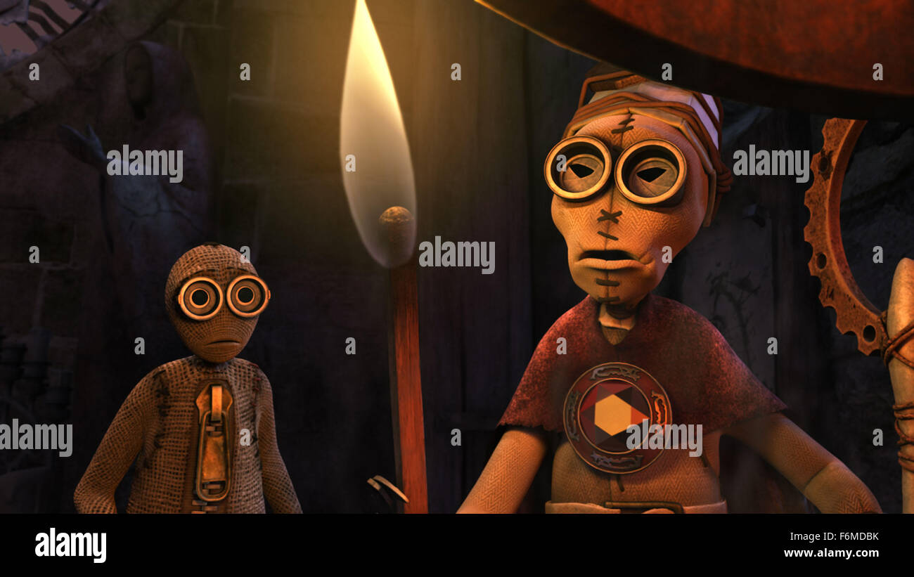 Veröffentlichungsdatum: 9. September 2009. FILMTITEL: 9. STUDIO: Features zu konzentrieren. PLOT: Als 9 zuerst zum Leben erwacht, findet er sich in einer Post-apokalyptischen Welt, wo alle Menschen sind verschwunden, und es ist nur, durch Zufall entdeckt, daß er eine kleine Gemeinschaft von anderen wie ihm Zuflucht von furchterregenden Maschinen, die die Erde zu deren Aussterben zu durchstreifen. Trotz des Seins der Neuling der Gruppe, überzeugt die anderen 9, verstecken sie nicht gut tun wird. Sie müssen die Offensive ergreifen, wenn sie überleben, und sie herausfinden müssen, warum die Maschinen in erster Linie vernichten wollen. Wie kommen sie schnell zu Stockfoto