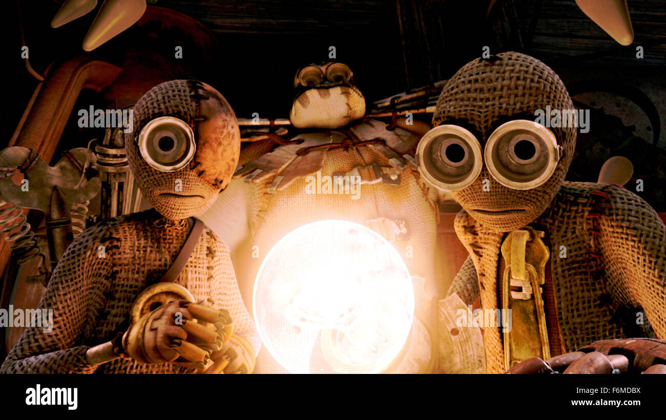 Veröffentlichungsdatum: 9. September 2009. FILMTITEL: 9. STUDIO: Features zu konzentrieren. PLOT: Als 9 zuerst zum Leben erwacht, findet er sich in einer Post-apokalyptischen Welt, wo alle Menschen sind verschwunden, und es ist nur, durch Zufall entdeckt, daß er eine kleine Gemeinschaft von anderen wie ihm Zuflucht von furchterregenden Maschinen, die die Erde zu deren Aussterben zu durchstreifen. Trotz des Seins der Neuling der Gruppe, überzeugt die anderen 9, verstecken sie nicht gut tun wird. Sie müssen die Offensive ergreifen, wenn sie überleben, und sie herausfinden müssen, warum die Maschinen in erster Linie vernichten wollen. Wie kommen sie schnell zu Stockfoto