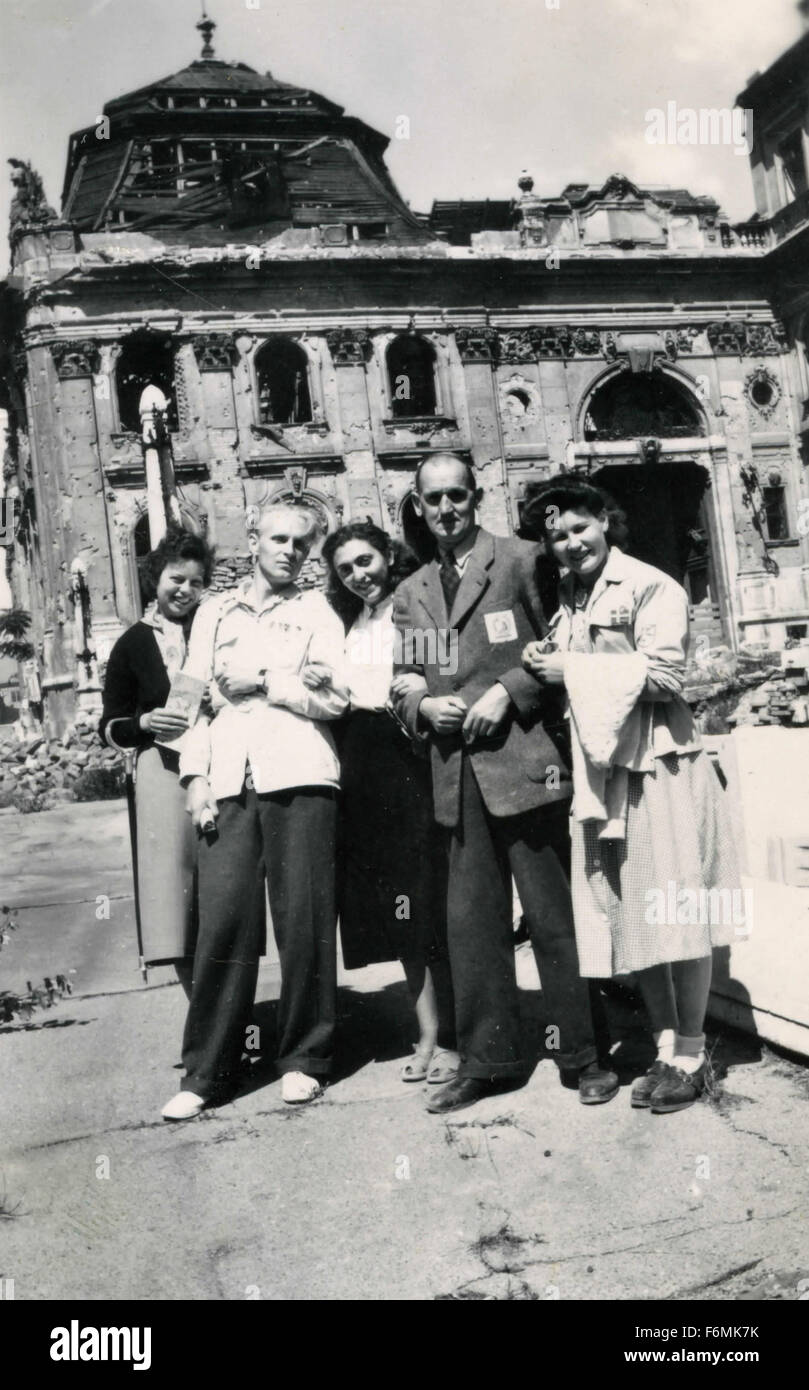 Berlin zerstört nach dem zweiten Weltkrieg Deutschland Stockfoto