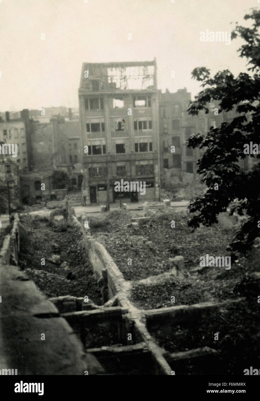 Berlin zerstört nach dem zweiten Weltkrieg Deutschland Stockfoto