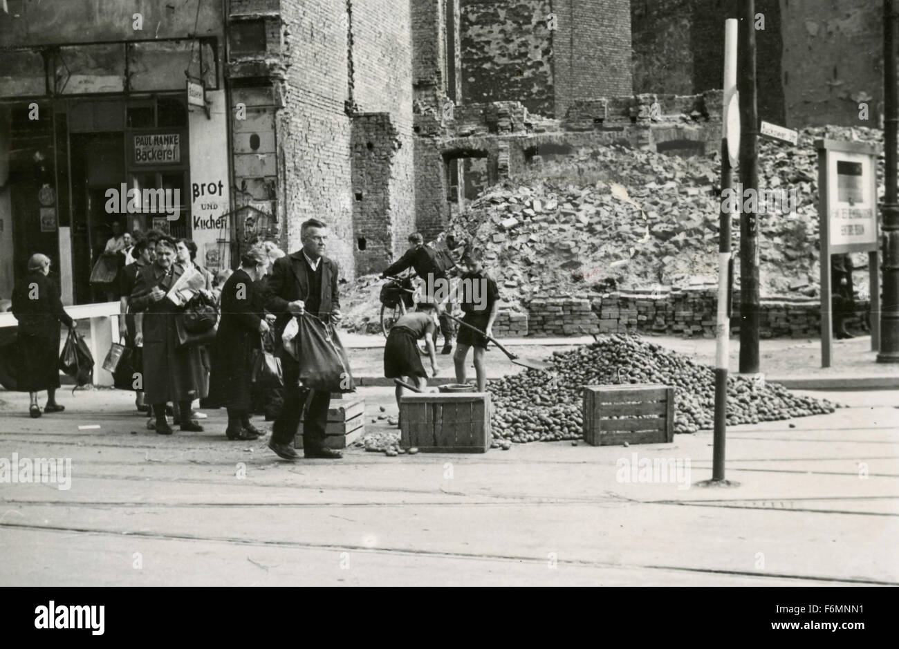 Berlin zerstört nach dem zweiten Weltkrieg Deutschland Stockfoto
