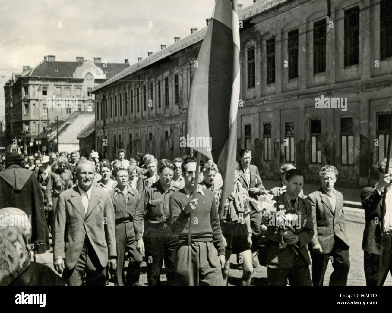 Eine Friedensdemonstration, Berlin, Deutschland Stockfoto