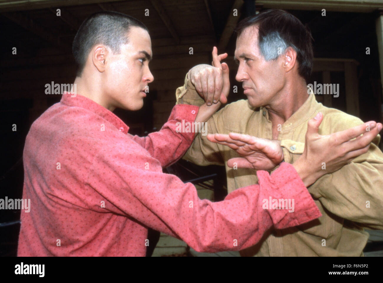13. Februar 2014 - Hollywood, USA - Kung-Fu Film (1986)... BRANDON LEE, DAVID CARRADINE, RICHARD LANG (DIR)... KGFU 001...  (Bild Kredit: C Credit Bild: C Gesicht zu Gesicht/Unterhaltung Bilder) Stockfoto