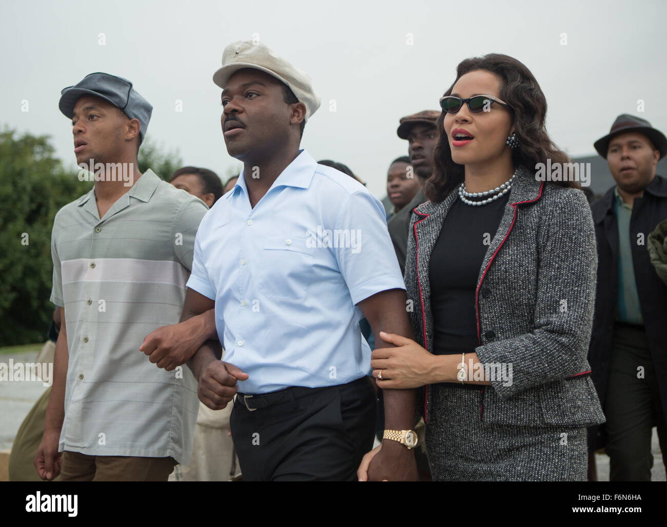 Veröffentlichungsdatum: 9. Januar 2015 Titel: Selma STUDIO: Paramount Bilder Direktor: Ava DuVernay PLOT: Martin Luther King und die Bürgerrechtsbewegungen Marken von Selma, Alabama, die die USA für immer geändert. Im Bild: DAVID OYEOWO als Martin Luther King Jr. und CARMEN EJOGO Coretta Scott King Stockfoto