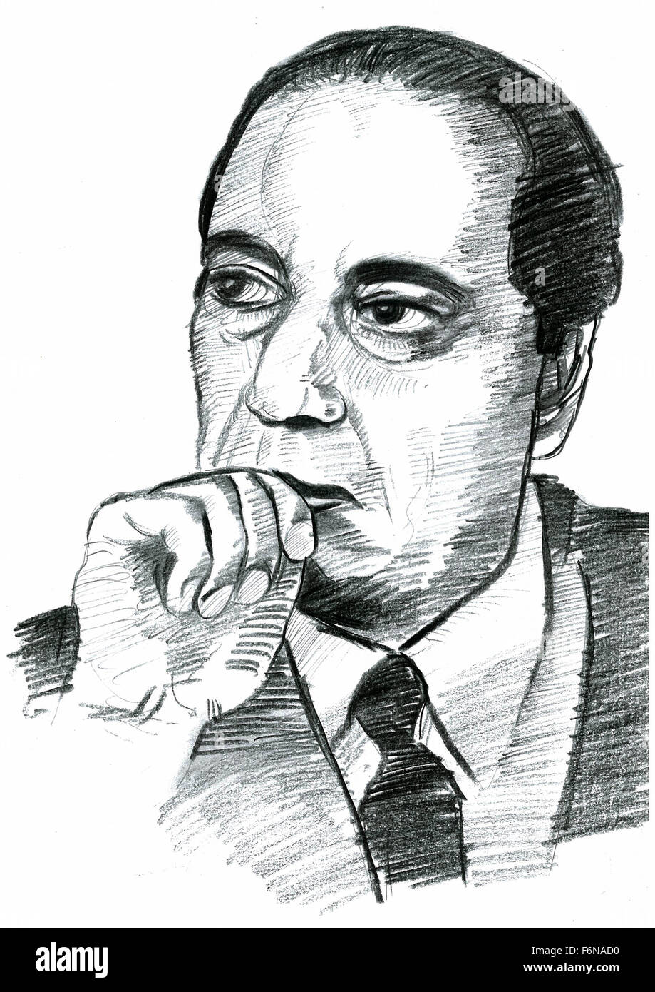 Dr. Homi Jehangir Bhabha, Kernphysiker, Indien, Asien Stockfoto