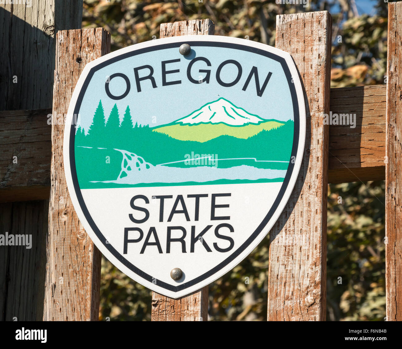 Oregon State Parks Zeichen Stockfotografie Alamy