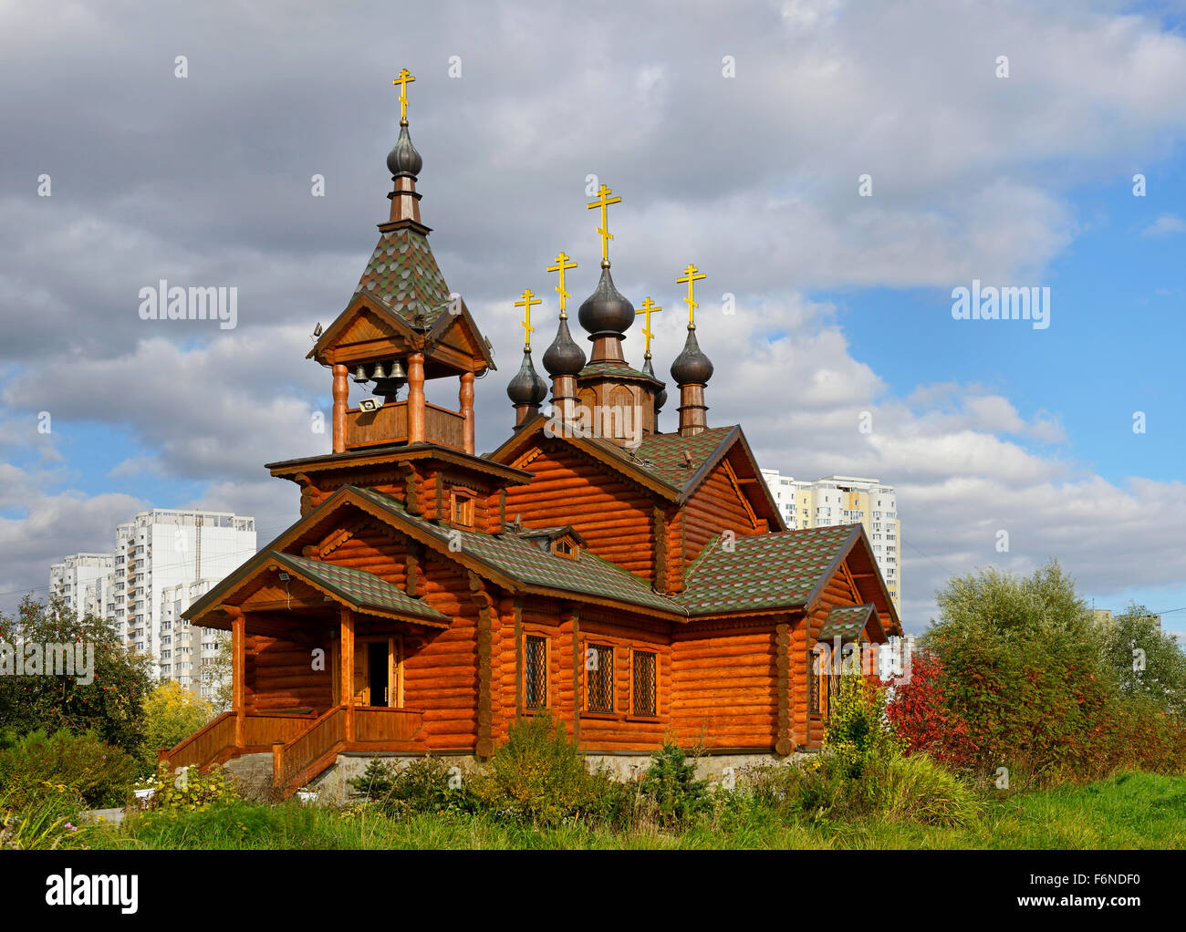 Kirche der Heiligen Apostel Konstantin und Elena in Moskau Stockfoto