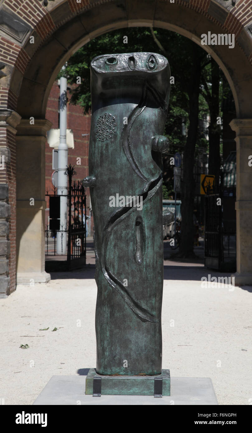 Abbildung 1976 von Joan Miró im Rijksmuseum Amsterdam Stockfoto