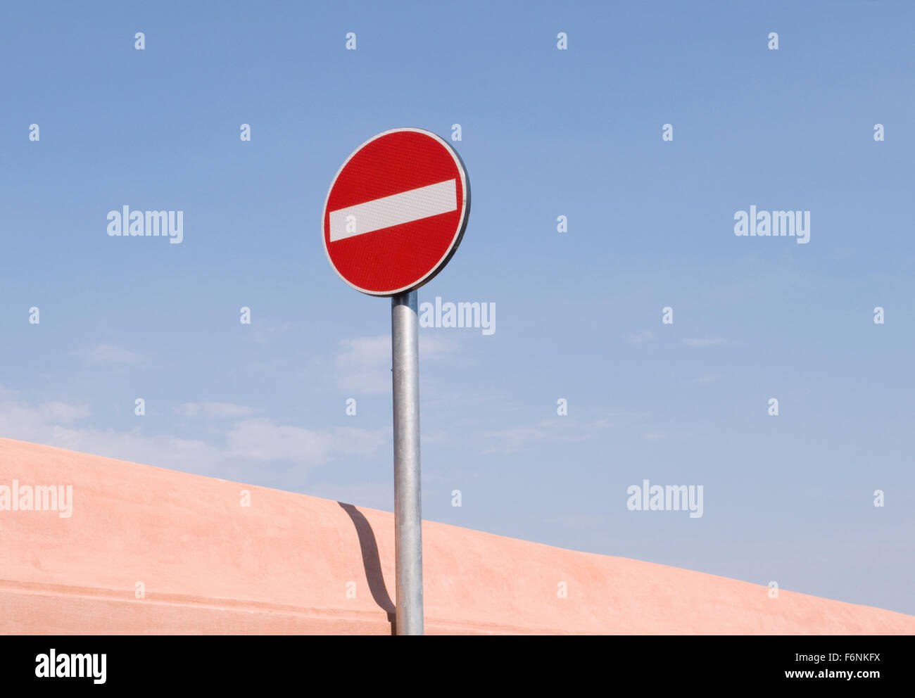 Kein Eintrag-Verkehrszeichen Stockfoto