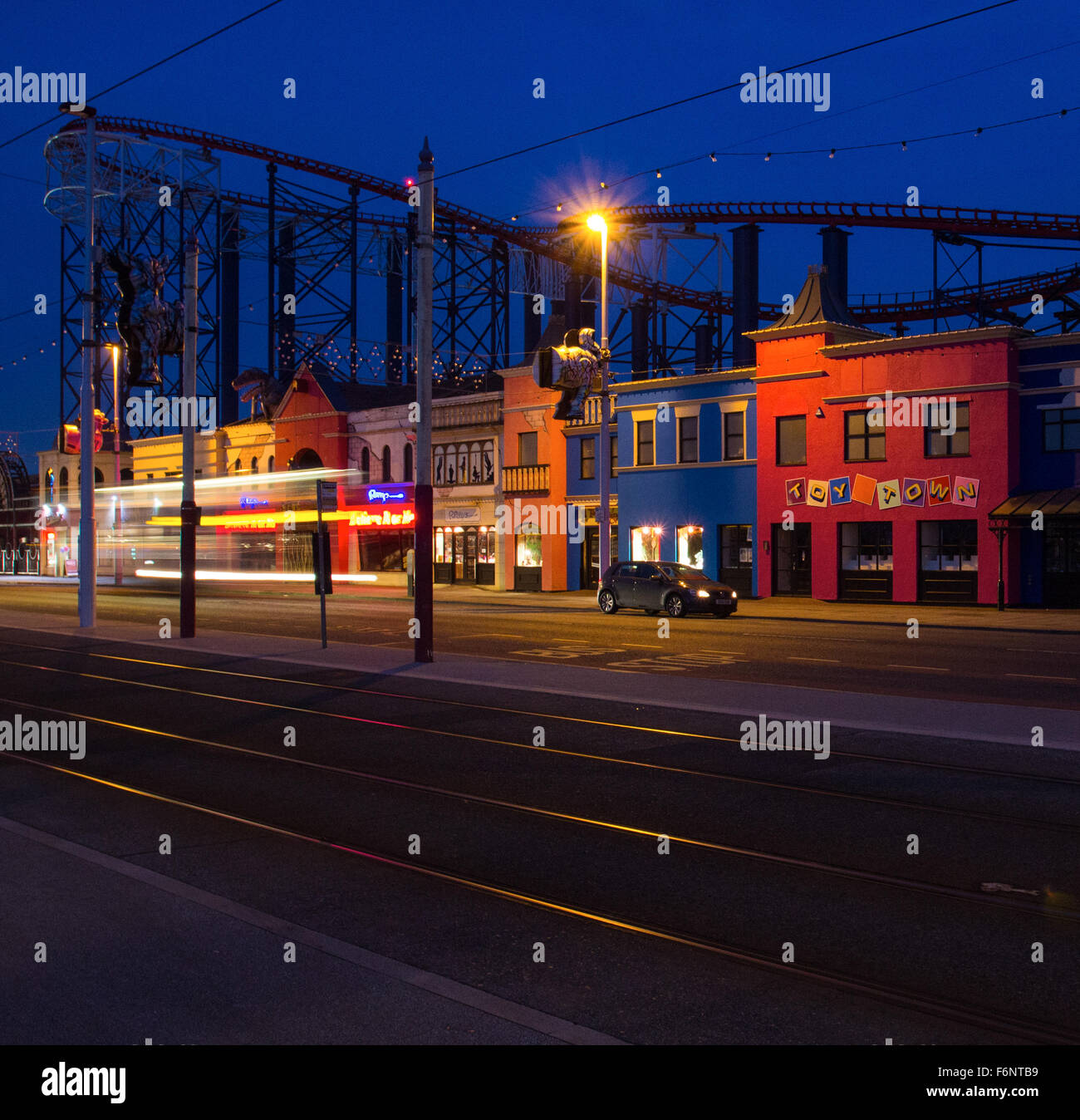 Blackpool Pleasure beach Stockfoto