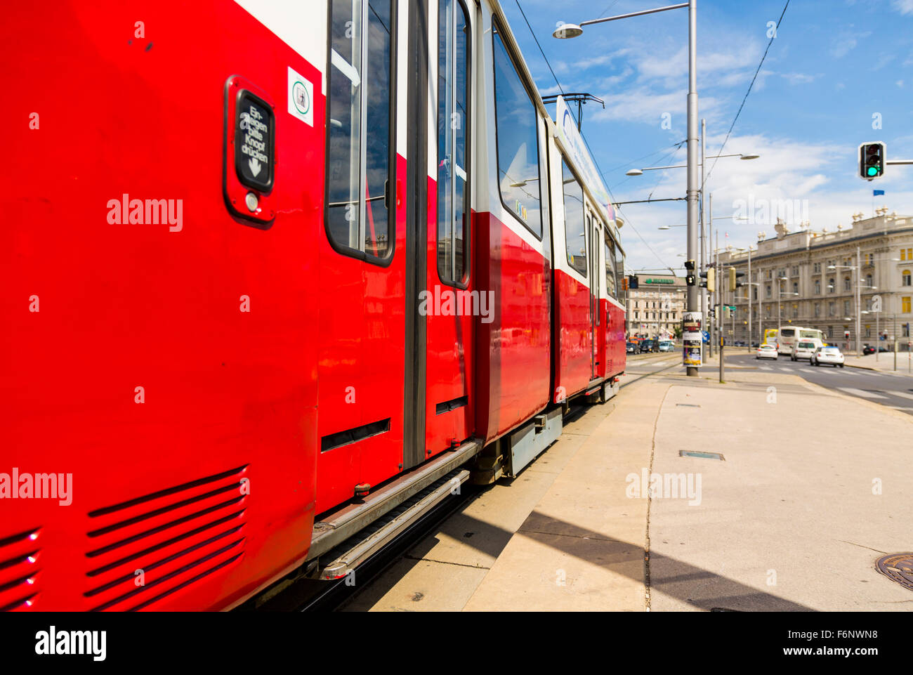 Öffentlichen Verkehrsmitteln Vienna Stockfoto