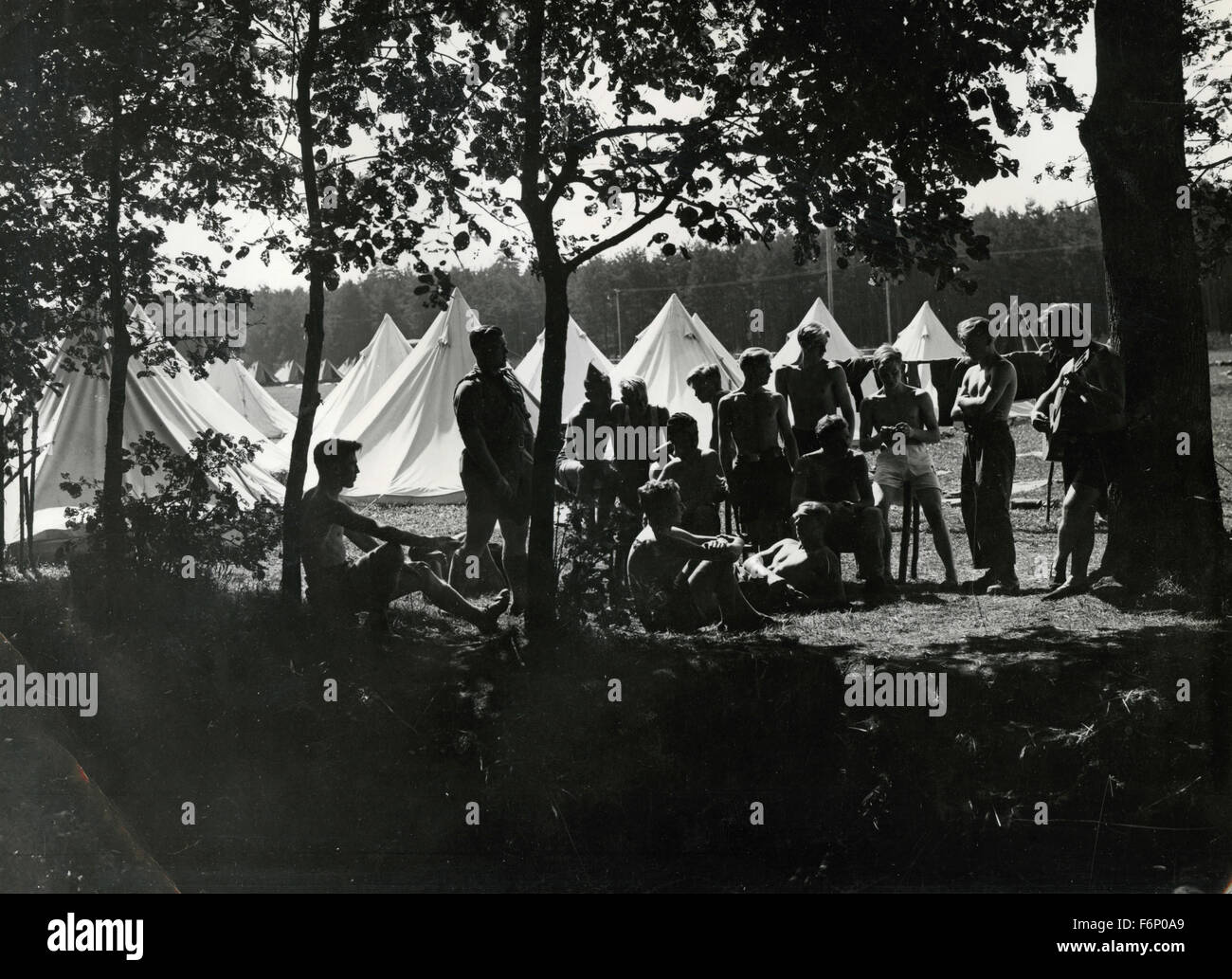 Hitler-Jugend Camp, Deutschland Stockfoto