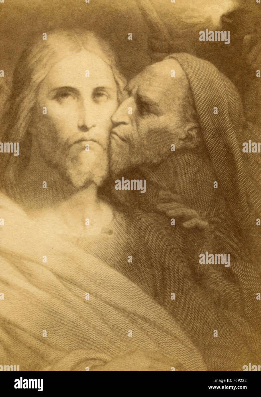 Der Kuss des Judas, Gemälde von Ary Scheffer Stockfoto