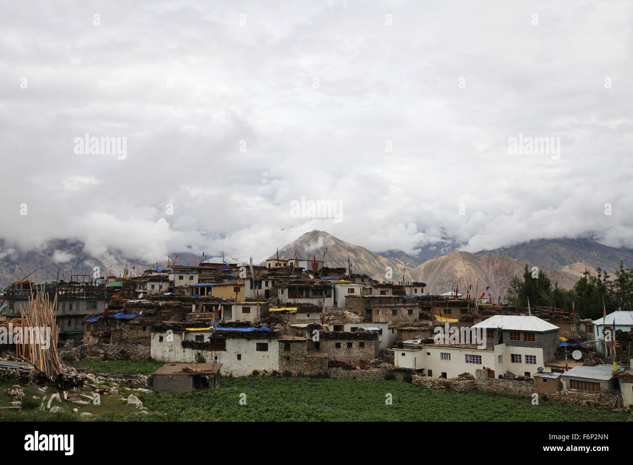 SPITI VALLEY - Nako Dorf im Himalaya, nördlichen Indien Kinnaur Bezirk, bekannt für seinen See Himachal Pradesh Bereich Stockfoto