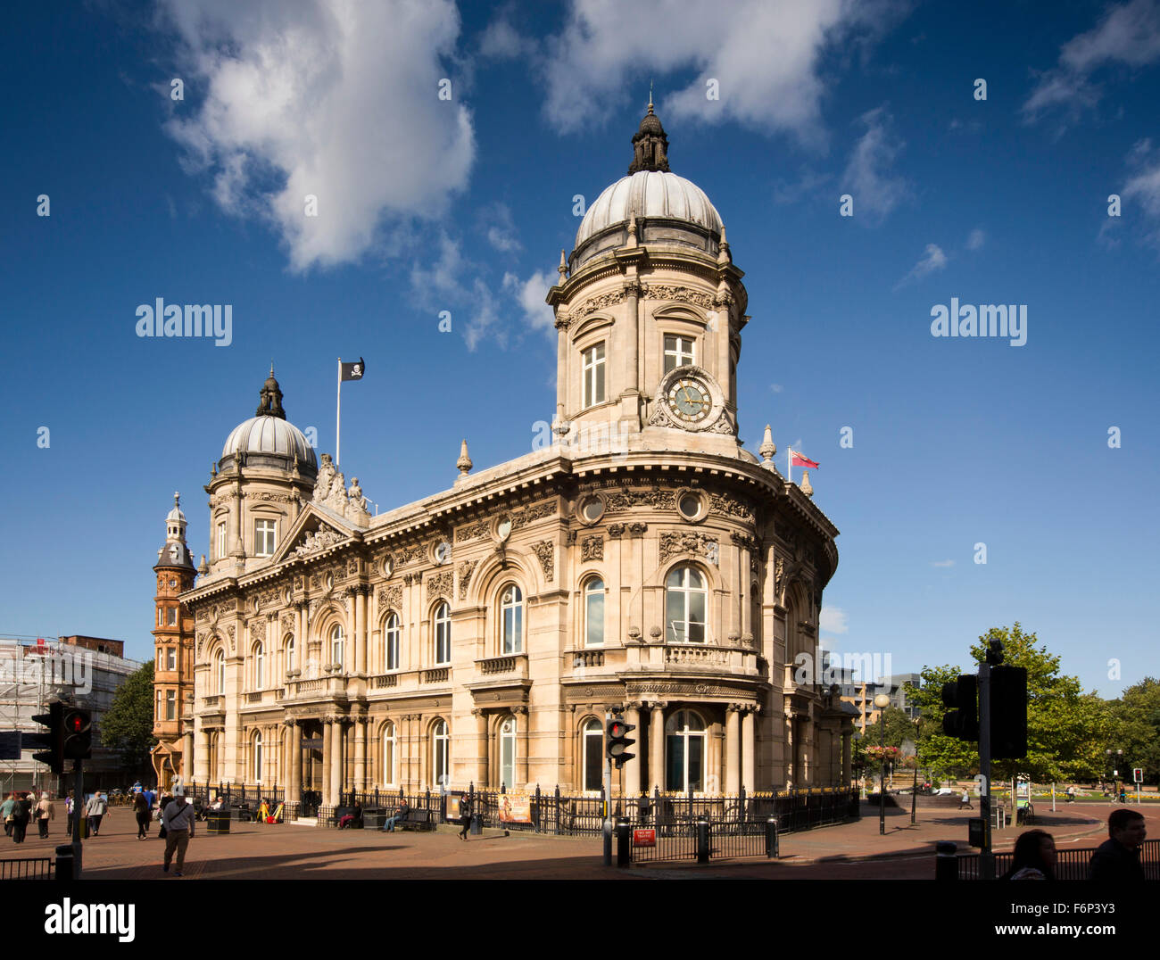 Großbritannien, England, Yorkshire, Hull, Carr Lane, Victoria Square, Maritime Museum im ehemaligen Dock-Büros Stockfoto