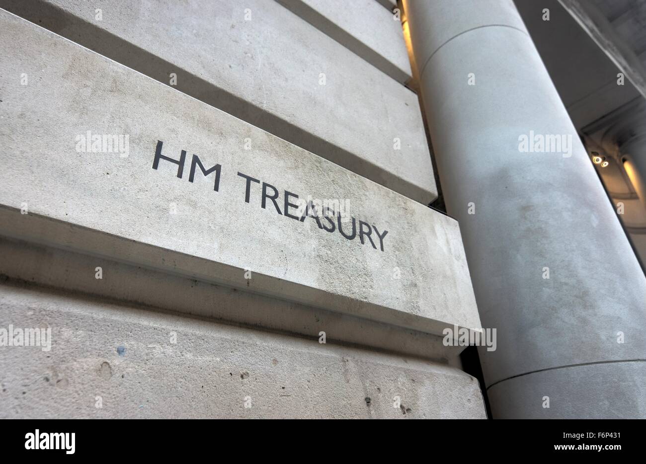 HM Treasury Whitehall das Finanzministerium Stockfoto