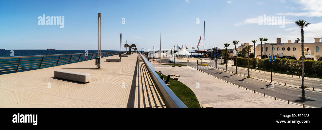 DCIM100GOPRO Hafen zu Fuß Weg, Alicane, Spanien Stockfoto