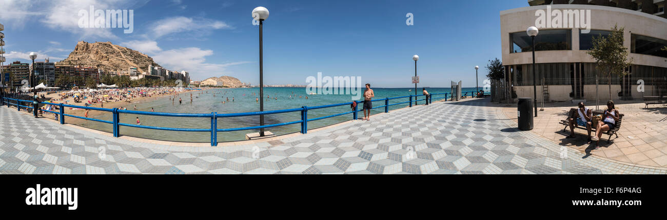 Hafen zu Fuß Weg, Alicane, Spanien Stockfoto
