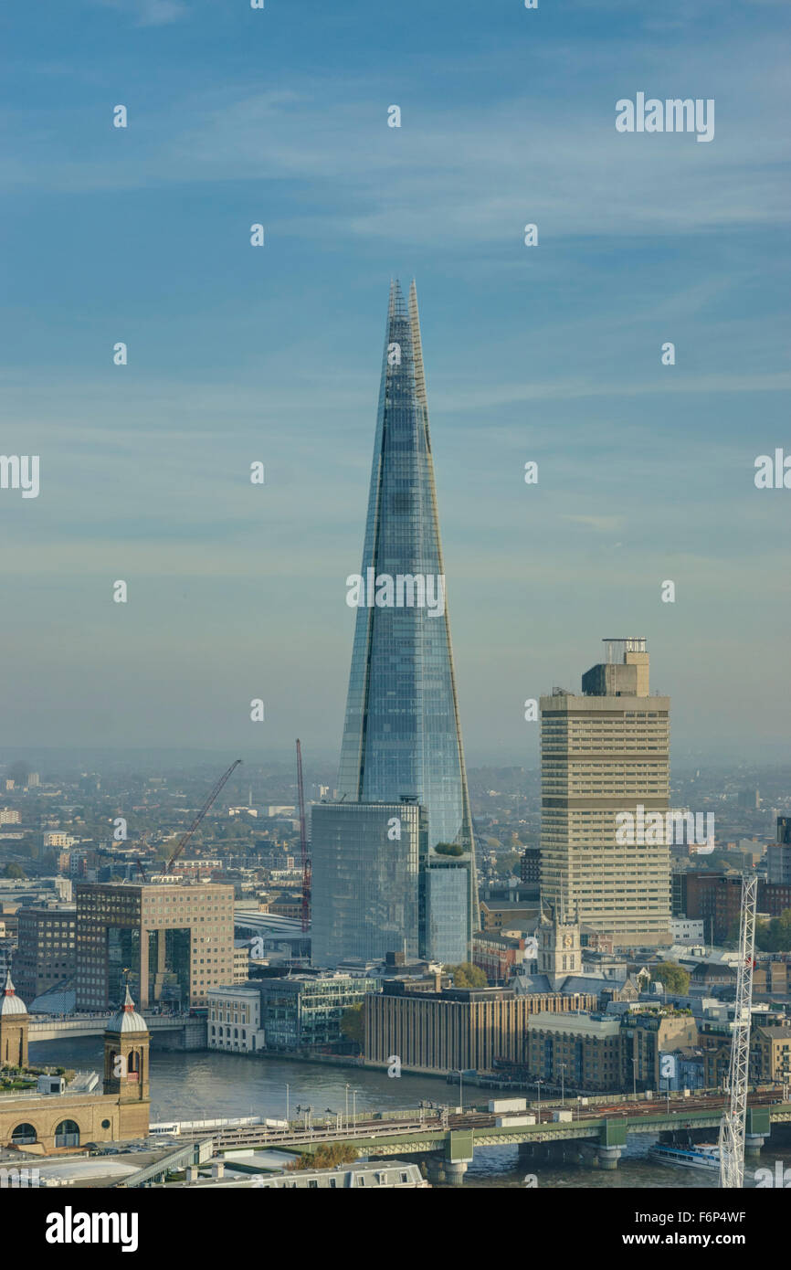 Der Shard London. Hohes Gebäude Wolkenkratzer Stockfoto