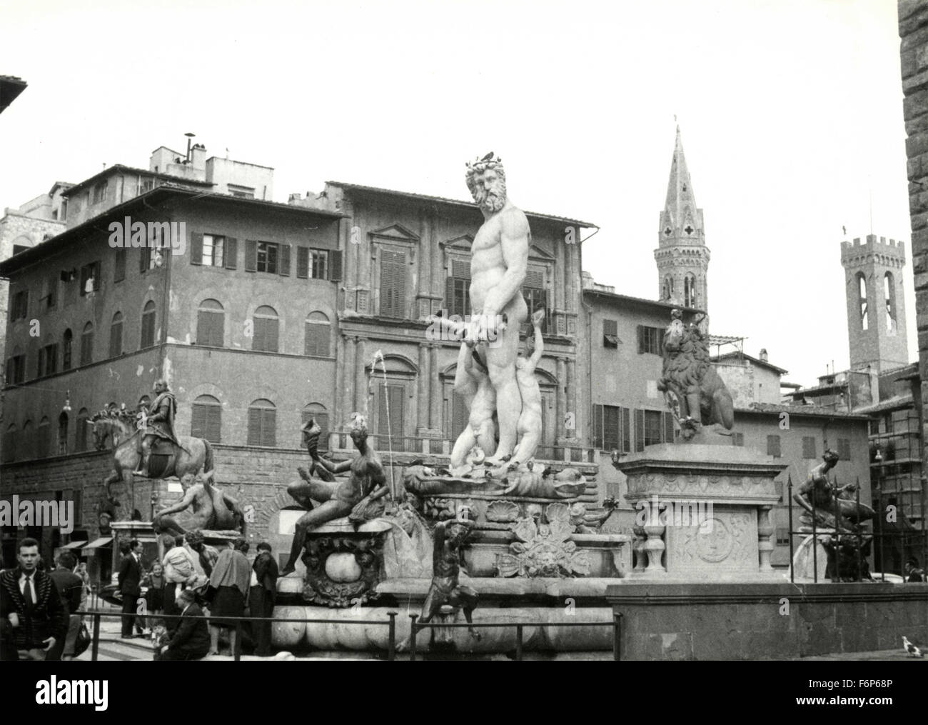 Brunnen von Neptun, Florenz, Italien Stockfoto