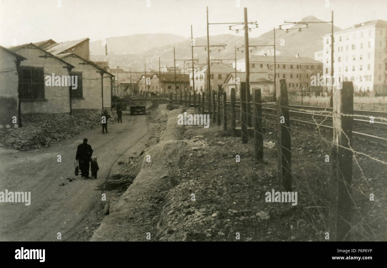 Calcinara, Genua, Italien Stockfoto