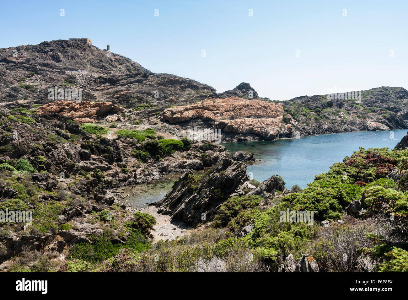 Cala Pedrosa; Cap de Creus Naturpark (Kap Creus). Stockfoto