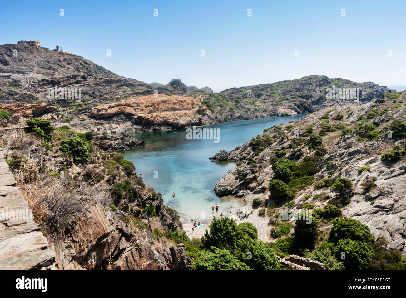 Cala Pedrosa; Cap de Creus Naturpark (Kap Creus). Stockfoto