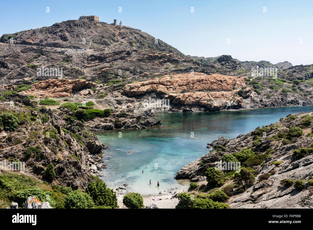 Cala Pedrosa; Cap de Creus Naturpark (Kap Creus). Stockfoto