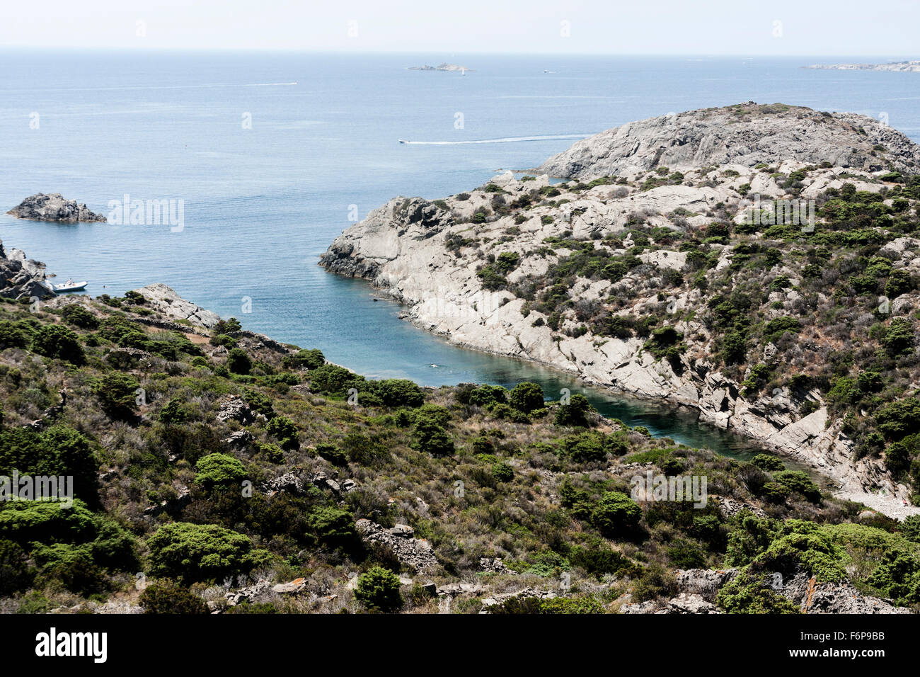 Cala Pedrosa; Cap de Creus Naturpark (Kap Creus). Stockfoto