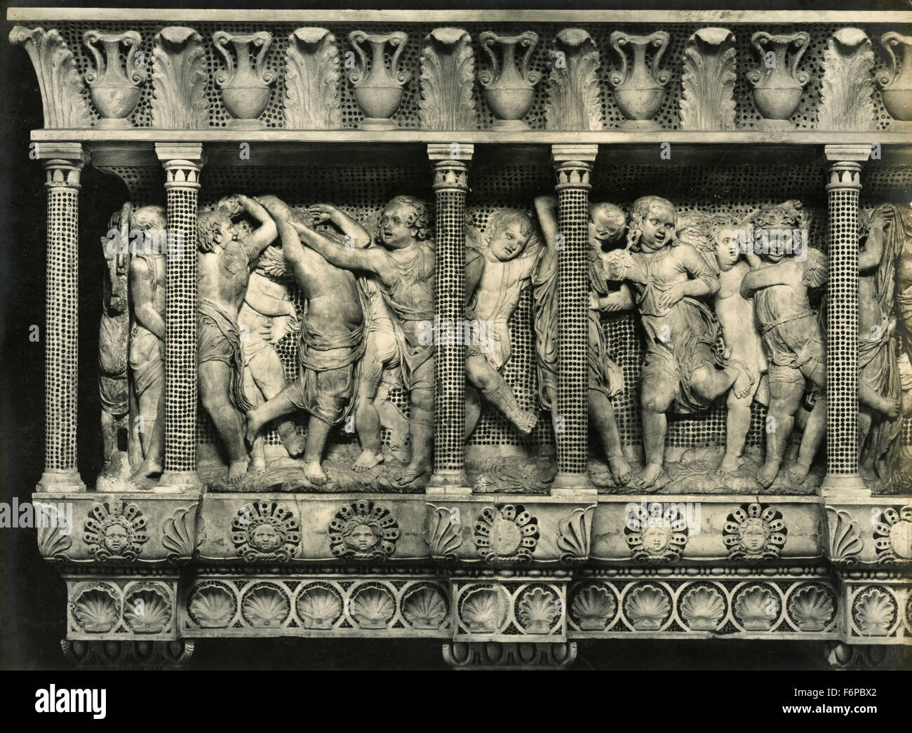 Ersten Teil des Chores, Donatello, Florenz, Italien Stockfoto