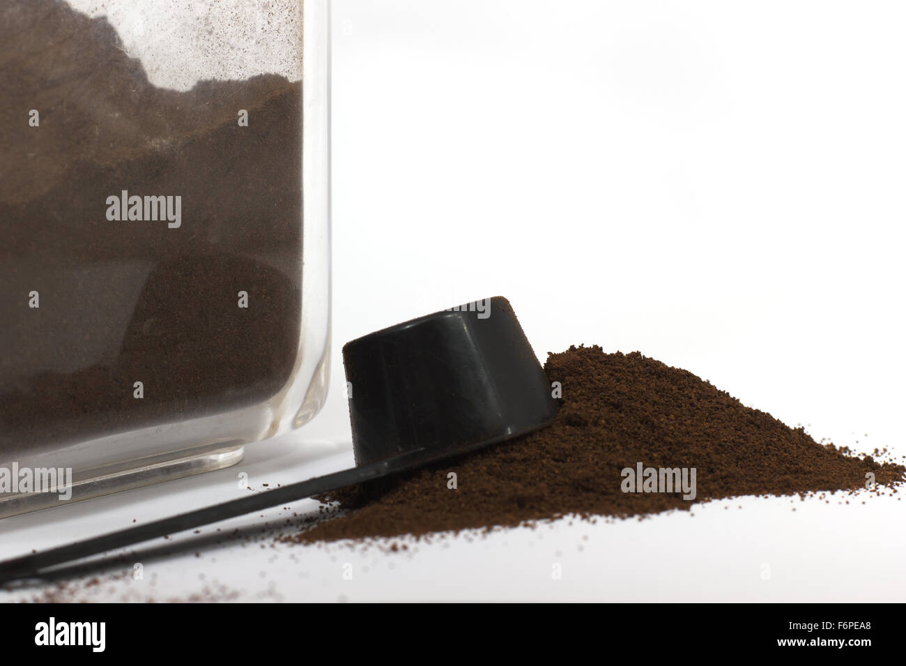 gemahlener Kaffee Stockfoto