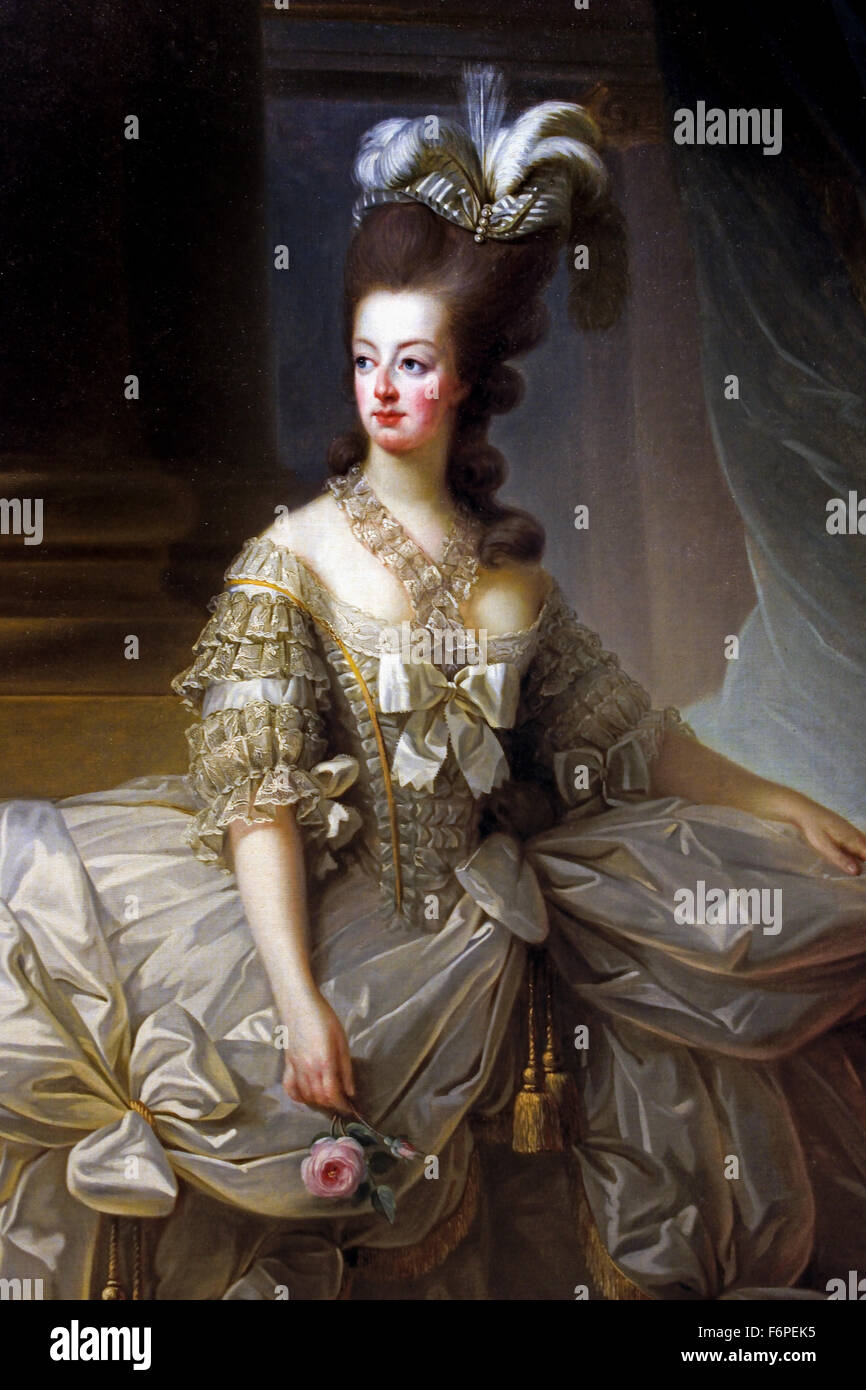 Erzherzogin Marie Antoinette, Königin von Frankreich (1755-1793) Frau von König Louis XVI 1778 Marie Élisabeth Louise Vigée Le Brun 1755 –1842 Paris Französisch Frankreich (Rokoko klassizistischen Maler) Stockfoto